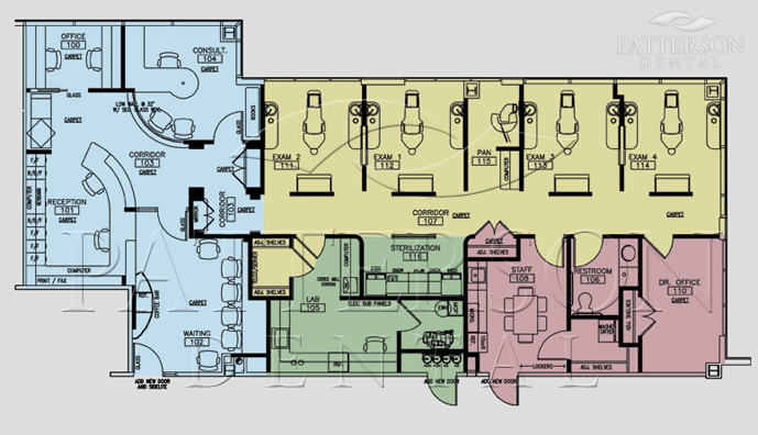 Gina K. Garner, DDS, PC, The Woodlands, Texas – Square Feet: 2,251